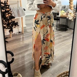 bright colored maxi skirt!!